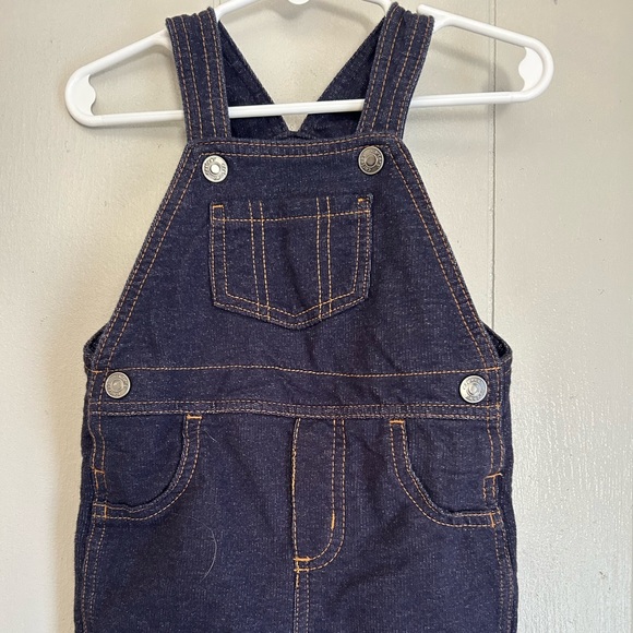 Carters Baby Girl Boy Denim Shortall Overall - Picture 1 of 4